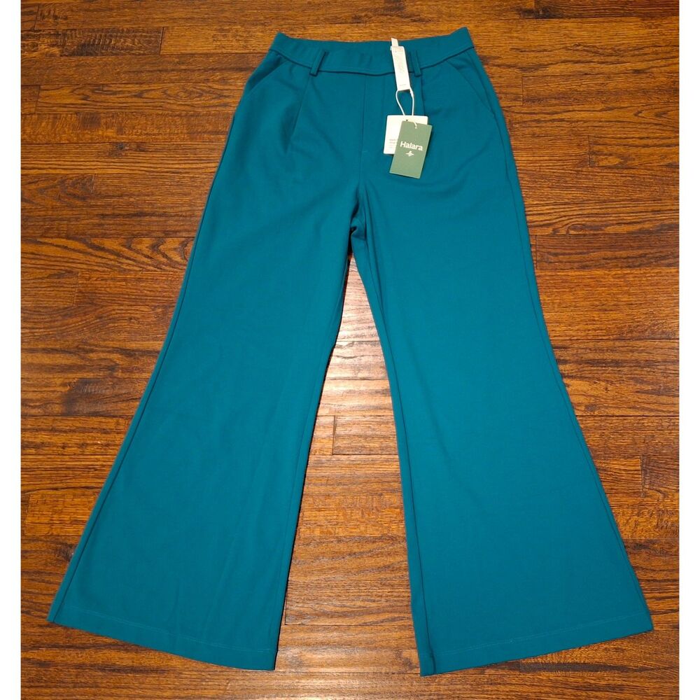 NWT Halara Green Flare Pants Womens Petite Small